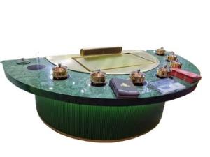 China Stainless Steel Teppanyaki Grill Table Multi Function Electromagnetic Heating factory