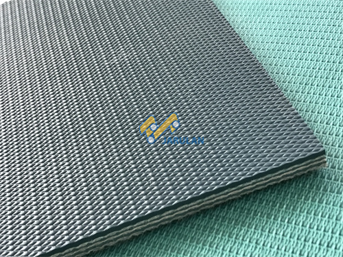 Diamond Surface 7mm Or 9mm PVC Conveyor Belt For Ceramics Polishing Machine