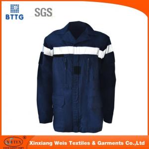 China Navy Blue Fire Retardant Shirts Fr Light Weight Flame Resistant Welding Shirts on sale
