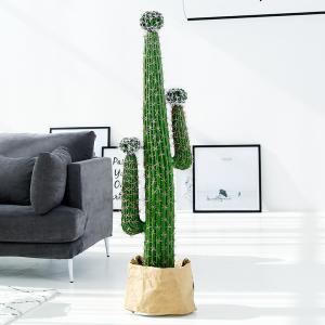 China hotel school Lifelike Artificial Cactus Plant Height 150cm Potted factory