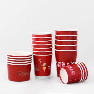 540ml Double Wall Paper Coffee Cups OEM Cold Drinking Disposable 16oz Double Wall Cups