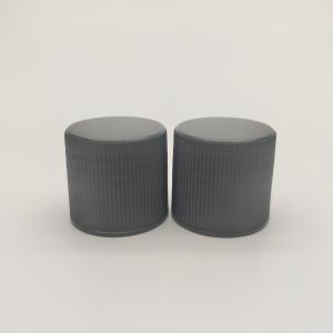 China Leakage Resistant Ribbed Wall Plastic Screw Cap For Syrup Bottle factory