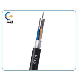 China Outdoor Stranded Loose Tube Light Armored Cable GYTA Optical Fiber Cable FTTH Buried Optical Cable Wire GYTA for Communication factory