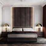 Commercial Hotel Bedroom Furniture Modern Luxury Apartment Villa Linen Fabric