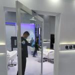 Aluminum Alloy Frame Luxury Design Laminated Tempered Glass Pivot Front Door in