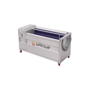 China 1.75 kw Easy Operation Ginger Carrot Potato Brush Roller Washer Root Vegetable Washing Machine factory
