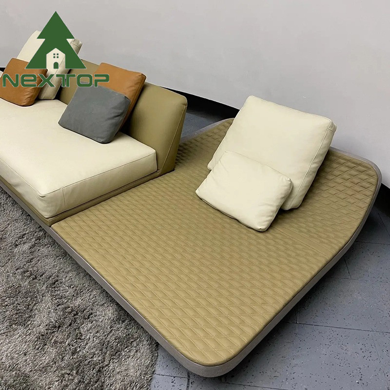 Custom Interior Luxury Sofa Furniture Elegant Curved Floor Seating Sofa