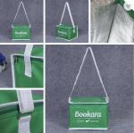 Large Foldable Grocery Thermal Bag Cooler Bag 80gsm NonWoven