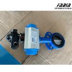4 Inch Cast Iron Steel Pneumatic Wafer Type Butterfly Vlave High Pressure High