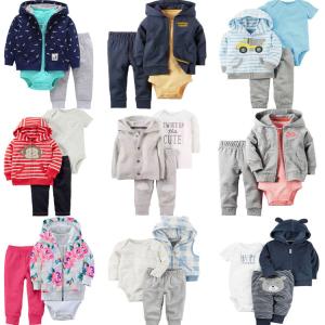 China 3Pcs Children'S Outfit Sets Newborn Clothing Baby Rompers Cotton Suit factory