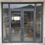 Thermal Break Aluminum French Style Casement Door With Triplex Glass Upgrade