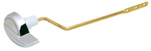 China Chromium Plated Toilet Flush Handles Left Side Friction Resistant 0.5cm Thick factory