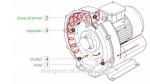 IP55 Air Ring Blower Ponds Aerator Pond Pump Air Suction Pump