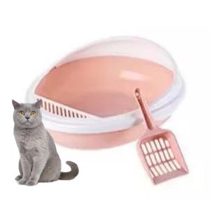 China Wholesale Manufactured Nice Quality Self Cleaning Cat Cage With Egg-ball Shape Litter Box For Pet Cat factory