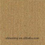 Ribbed surface double colors striped level loop PP carpet tiles