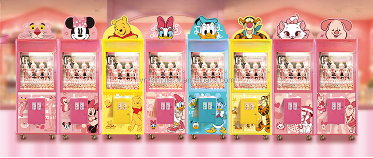Indoor modern design arcade claw dolls vending gifts machine for game room