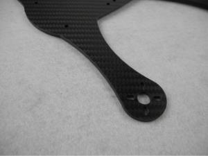 China Thickness 1mm 2mm Carbon Fiber CNC Service Multicopter Parts Twill Weave factory