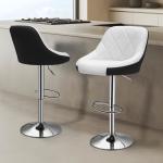 Commercial Furniture ALINUNU Adjustable Counter Height Swivel Barstools for