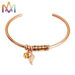 Anti Tarnish Adjustable Cuff Womens SS Family Name Bracelet