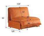 BN Stretching Function Sofa Bed Living Room Household Single Folding Sofa Bed