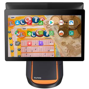 China Cash Register All In One PC Android Portable Pos Device 32GB 2.2GHZ factory