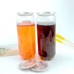 Food Grade Wear Resistant Plastic Beverage Jar 355ml For Soft Drinks