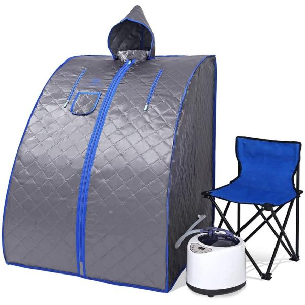 China Modern Portable Steam Sauna For Spa Home Lightweight Personal Sauna Steam Generator Tent With Remote Control Indoor Steam Bath factory