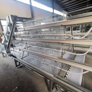 China 3 Tiers Battery Layer Chicken Cage Automatic Drinking For Laying Hens Farm factory