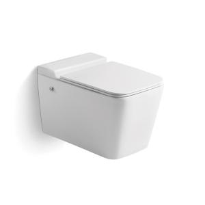 China Modern Wall Mounted Tankless Toilet Square Shaped Water Saving factory