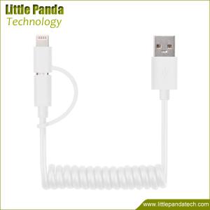 China Wholesale USB Data Cable Spiral Coiled USB Male to Micro USB Cable for Phone factory