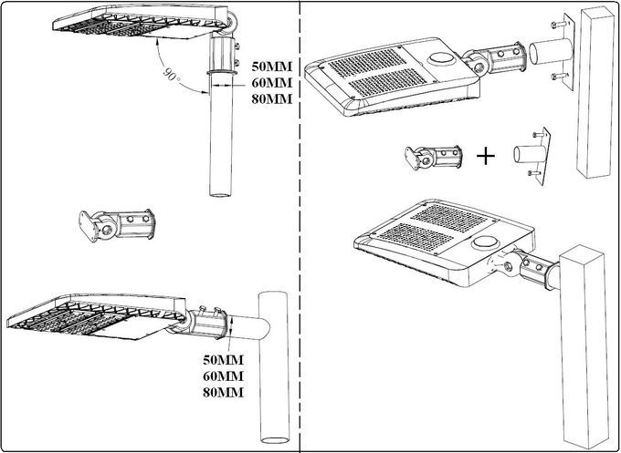 Factory Direct Sale Robust Housing Shoebox Led Street Lighting 100w 5 Years Warranty 10