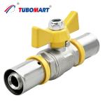 Durable Plumbing Push To Connect Tube Fittings Nickel Plated Brass Press