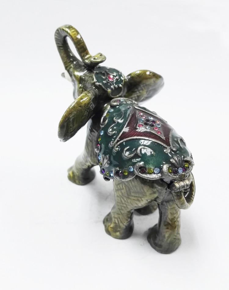 elephant trinket box alloy jewelry box home decoration jewelry box