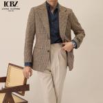 End Men's Plaid Woolen Suit Jacket Vintage Italian Winter Clothing Length