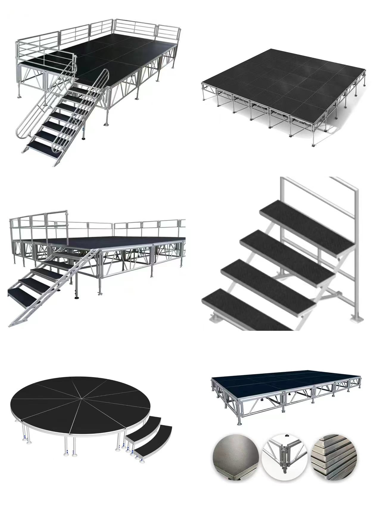 Alloy Steel Event Truss Tower Hand Crank , Foldable Line Array Lift Tower