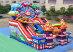 Popular Commercial Slip N Slide , Outdoor Inflatable Water Slide PVC 0.55mm