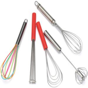 China 10 Heads Kitchen Utensils Whisk Multifunctional Chrome Plated SS Material factory