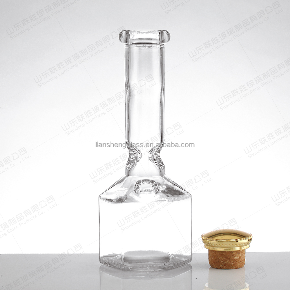 Healthy Lead-free Glass Bottles for Whisky and Wine Production in Customized Colors