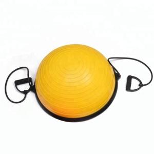 China Light Weight Balance Trainer Half Ball , Half Yoga Ball With Anti Burst Air Pump factory