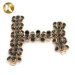 Hanging Plating Women Shoe Tassel Chain Black Diamond Decoration