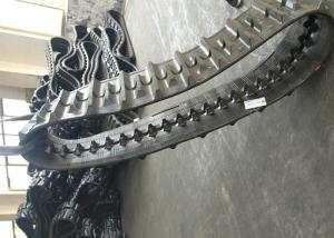 China Black Agricultural Tracks Wear Resistance Custom Rubber Tracks High Speed factory
