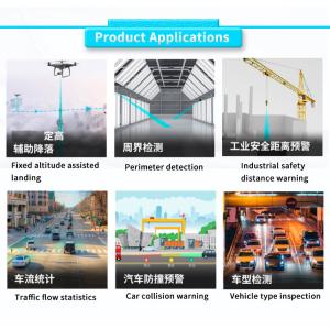 UBJG-03 Powerful UNIVO Collision Lidar Sensor for 100m Range Traffic Flow