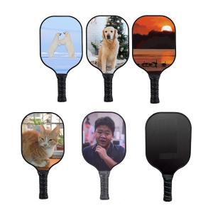 China Print Your Pattern Pickleball Paddle Racket Design Your Own Carbon Fiber Paddle factory
