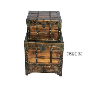 China OBM Firwood L70 Reclaimed Wood Storage Chest factory