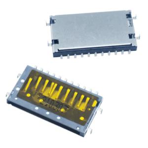 Reverse Socket SD Card Connector , Female Smart Card Socket