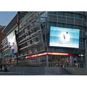 China Outdoor standing two poles fixed led display p10 SMD 3535 1/4 scan programmable led sign on sale