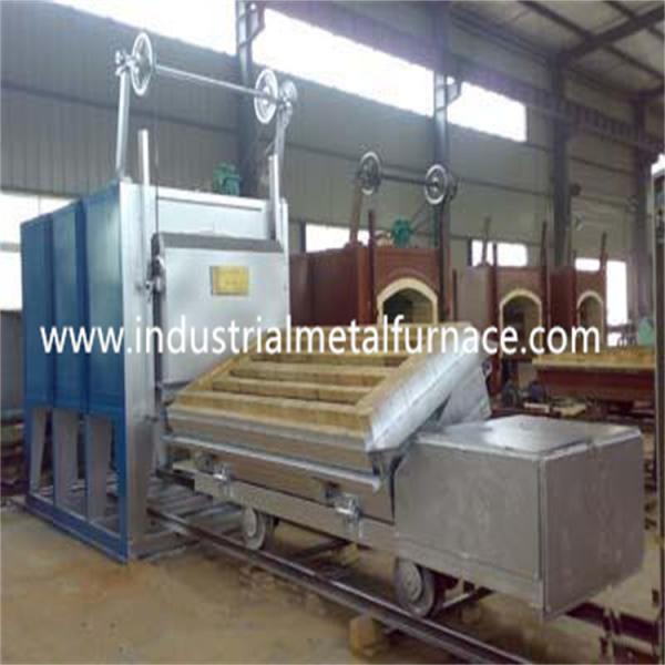 Tilting Trolley Fast Quenching Car Bottom Furnace Heat Treatment 180KW Bogie