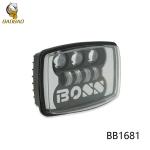 Harley Davidson 4 Inch Boss 80V LED Headlight White Yellow Ring Available Fog