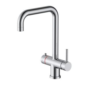 China Contemporary One Handle Kitchen Faucet Brass Instant Boiling Water Taps factory