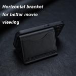 Billfold Luxury Flip Magnetic Leather Wallet Magsafe 6 Card Holder Stand For